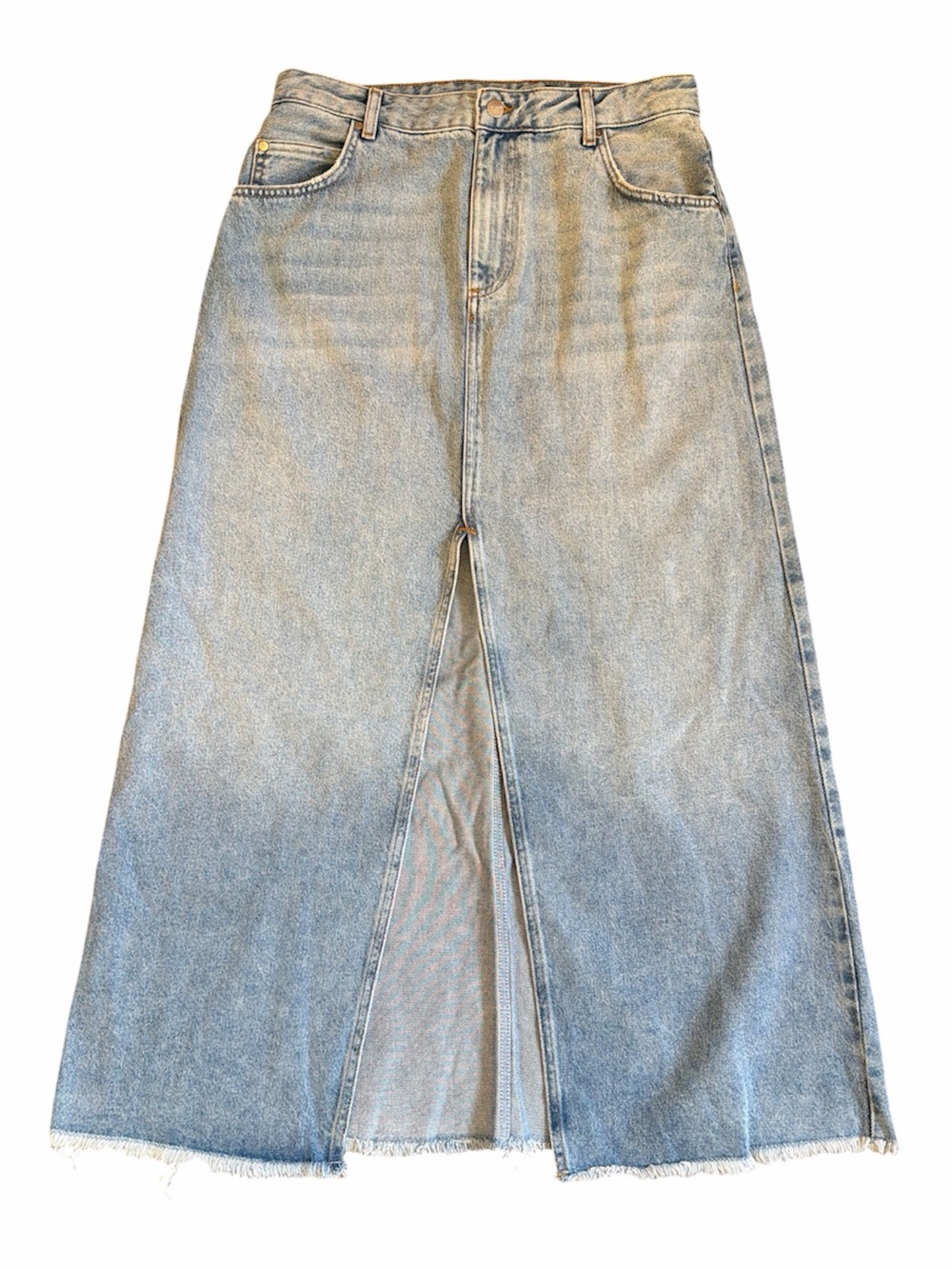 Pilcro Light Blue Denim Maxi Skirt - Picture 2 of 5